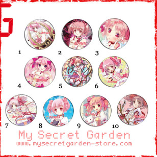 Puella Magi Madoka Magica  ( Kaname ) 魔法少女まどか☆マギカ Anime Pinback Button Badge Set 1a or 1b ( or Hair Ties / 4.4 cm Badge / Magnet / Keychain Set )